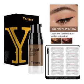 2pzs Tinte De Cejas Waterproof Larga Duración Kit 24h