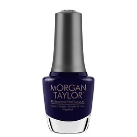 Morgan Taylor Nail Lacquer (After Dark) Blue Professional Lacquer, Vibrant, Chip-Resistant, Fast-Drying, Long-Lasting, High-Shine, Perfect for Manicures & Pedicure, 0.5 ounce.
