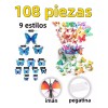 generic 108 Piezas Mariposas Decorativas Pegatina Pared