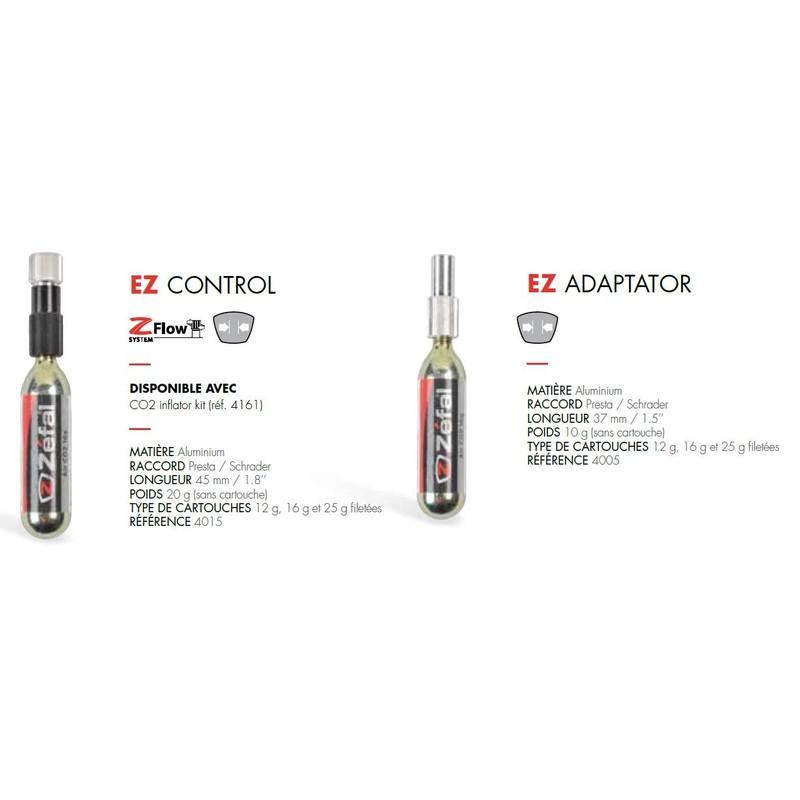 ZEFAL Ez Adaptor Co2 Pump, Silver, Universal