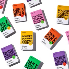 GENSMAK! Party Game - Engaging Multi-Generational Trivia Game with Comedic Hints - Fun for Family and Friends, Adults and Teens - Ages 10+, 2+ Players, 10+ Min Playtime (Packaging May Vary)