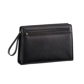 Hirano KBN25825 Toyooka Craftsmanship Domestic Second Bag, Genuine Leather, A5 Size, Stylish, Simple, Clutch Back, Formal, Men's, Wedding, Business, Horizontal Type, 11.4 inches (29 cm), Black