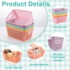 gisgfim 6 Pack Medium Plastic Book Baskets 11 × 7.5