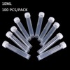 Plastic Test Tube 10ml Freezing Tube with Lid Vertical Screw