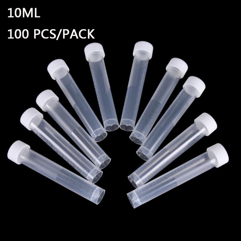 Plastic Test Tube 10ml Freezing Tube with Lid Vertical Screw