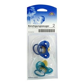 BERUHIGUNGSSAUGER Kieferor.Lat.6-18 M.Blue/Petrol Pack of 2