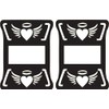 JeepTails Angel Heart Tail lamp light covers (LED) compatible with