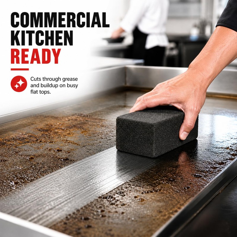 Commercial Grade, Heavy Duty Grill Cleaning Brick Bulk 2 Pack.