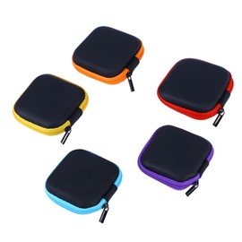 jojofuny Assorted Color Mini Eva Earphone Case Portable Storage Pouch for Headphones USB Cables Accessories Compact Design for Travel Daily Use