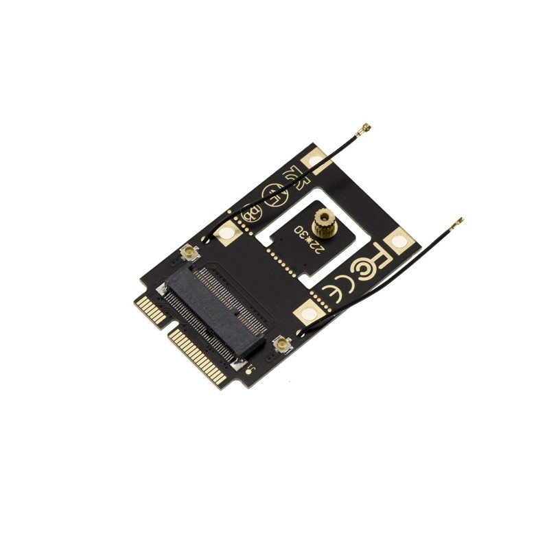 KALEA-INFORMATIQUE M2 E A Key to miniPCIe Adapter to attach