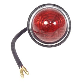 APUK Red Dome Round Tail Light Lamp Replacement for Vintage Taxi Car Caravan Motorhome Trailer