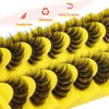ALICE Cat Eye Lashes D Curl Russian Strip Lashes 17mm