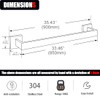 36 Inch Towel Bar for Bathroom 12/16/24/28/32/36 Inch Kitchen Towel