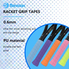 Senston 5pcs Racket Grip Tapes for Tennis/Badminton/Squash