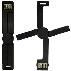 Folding Digital Kitchen Scale, Highly Accurate Compact Small Scale with LCD Display, Portable Travel Scale Multiple Units Supported for Measuring Intake of Healthy, Black