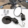 KEEPDSGN Black 7/8” Motorcycle Handle Bar End Side Mirrors For