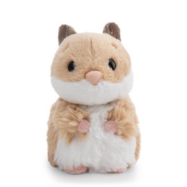 62160 - Morbido criceto di peluche, da coccolare e con cui giocare, per bambini e adulti, fantastica idea regalo, 12 cm, marrone