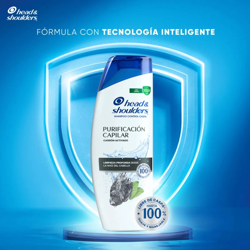 Shampoo Control Caspa Head & Shoulders Purificación Capilar, 650 ml