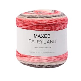 Maxee Gradient Yarn 100 g, 250 Mete Cupcakes Bobbel, Multicoloured Gradient Crochet Yarn, Hand Knit, Crochet, Cotton Knitting Yarn for Jumper Hats