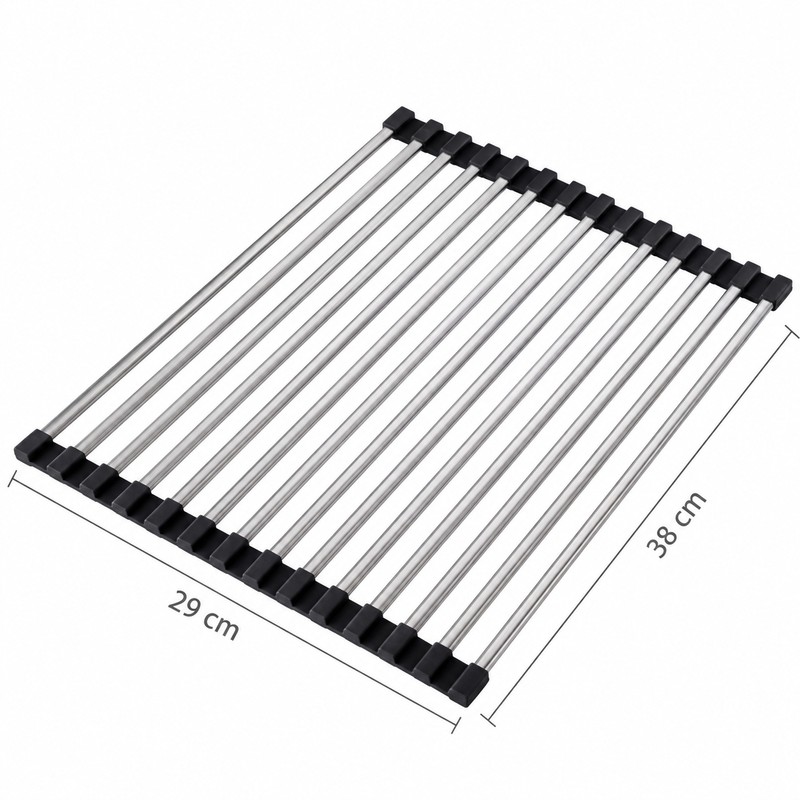 Stainless Steel Dish Drying Rack for Kitchen Sink – Drainage