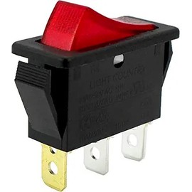Rocker Switch Lighted On Off for Electric Fireplaces FMI Desa 120927-24 120 Volt (1 Pack)