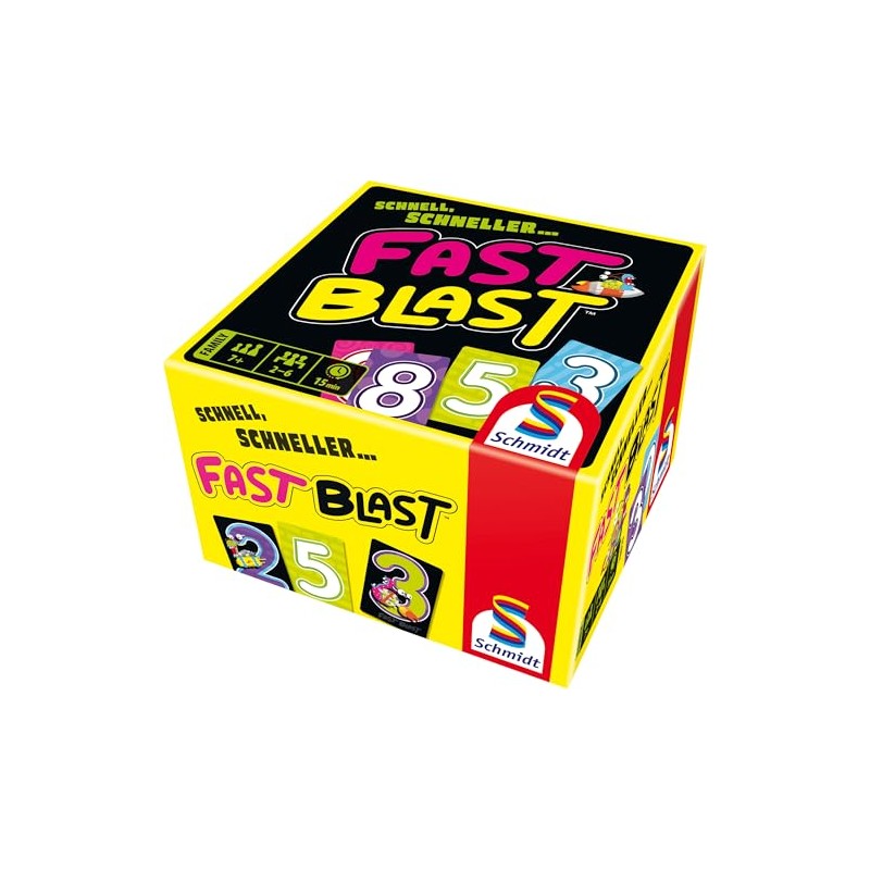 Schmidt Spiele 78810 Fast Blast Family Card Game, Multi-Colour