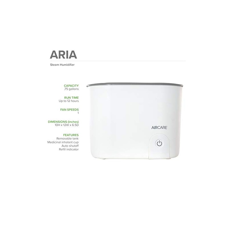 AIRCARE Aria Whisper Quiet Steam Humidifier - (380 sq ft)
