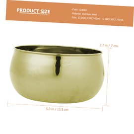 Ciieeo Round Stainless Steel Salad Bowl Versatile Multi Container for Salad Side Dishes and Sauces Smooth Surface Easy to Clean