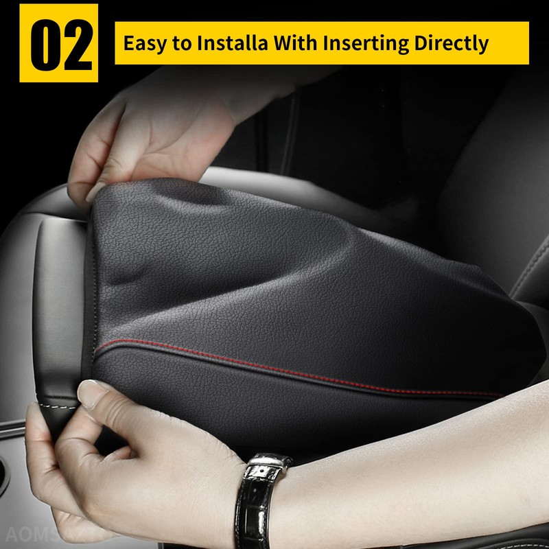 AOMSAZTO Armrest Cover Fit for Altima 2013-2018 Nissan Console Cushion