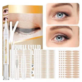 Pegatina de Doble párpado Cinta para Párpados, 480Pcs Tiras para Levantar Párpados, Cinta Doble Impermeable para Párpados con Varillas de Horquilla y Pinzas para Párpados Caídos, Encapuchados, Desparejos, Mono-Párpados