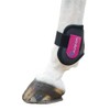 Shires Arma Fetlock Boots - Black/Plum: Cob/Full