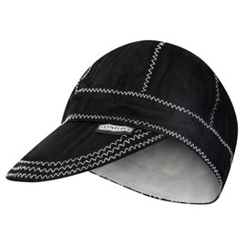 YESWELDER Black Reversible Welding Cap, 7 1/4, Durable, Protective Welders Cap
