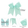 Mint Jumbo Bow Clip with Tails for Women and Girls