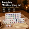 Portable Mini Mahjong Set with Foldable Playing Surface – Travel