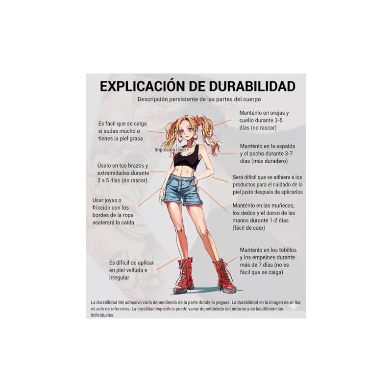 Papel para Tatuajes Temporales Láser A+B 5 Sets Carta Hojas