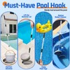 HOICATED Pool Skimmer Hook Skimmer Basket Handle 39.8 Inch Pool