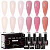 MTSSII Jelly Gel Nail Polish Kit, Nude Pink Gel Polish