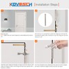 KOVOSCH 10 Pack Hinge Pin Door Stopper Brushed Satin Nickel