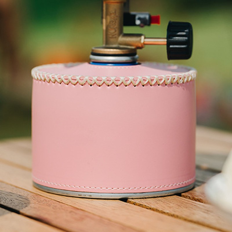 Gas Canister Protective Cover Portable PU Leather Gas Canister Cover