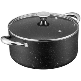 BEZIA Large 8 Quart Nonstick Stock Pot with Lid, Induction Cooking Pot Soup Pot, Non-toxic and Oven Safe, Perfect for Stews, Soups and All Stovetops, PFOA PFAS Free