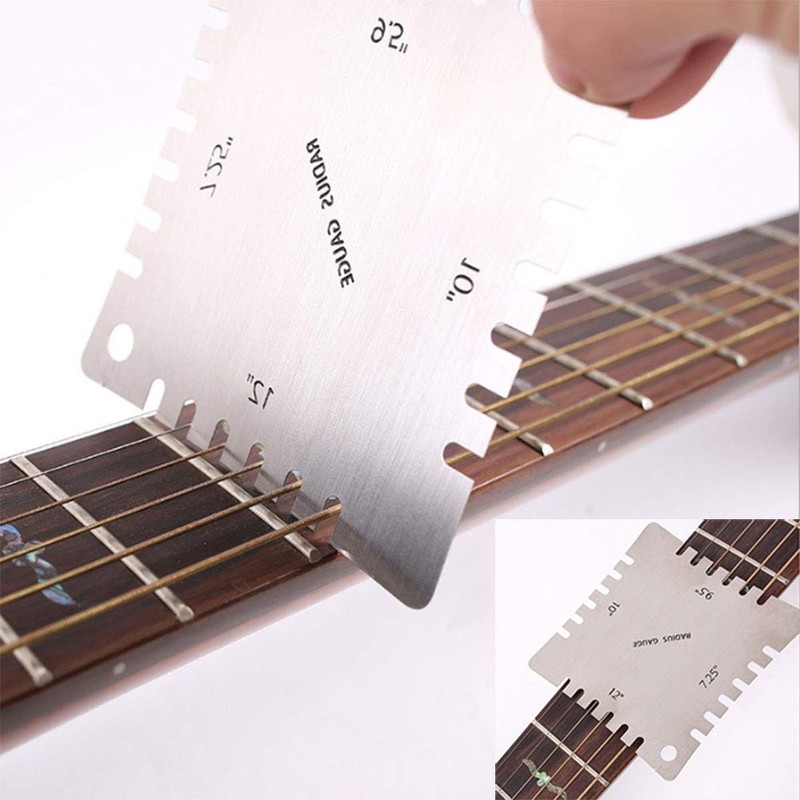 15 Pieces Guitar Luthier Tools Set Including String Action Ruler