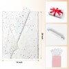 White Glitter Tissue Paper Bulk 36 Sheets (14x20 Inch) -