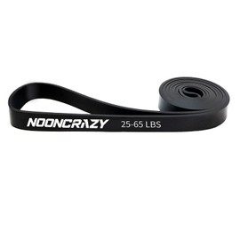 Nooncrazy Resistance Bands, Resistance Bands, 100% Natural Latex, Fitness Bands for Strength Training, Training, Physiotherapy, Yoga for Men and Women (Black)