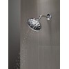 Delta Faucet 52669-BL 5-Setting H2OKinetic Trad Raincan Shower Head, Matte