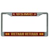 U.S.M.C. Vietnam Veteran Chrome License Plate Frame