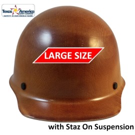 MSA Skullgard Large Cap Style with StazON Suspension - Natural Tan - Protective Edge