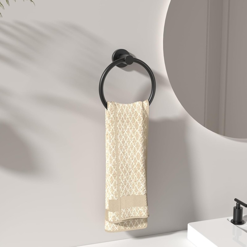 FORIOUS Towel Holder, SUS304 Stainless Steel Wall Mounted, Modern Towel