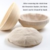 2 Pcs Round Bread Basket Cloth Liner Bread Proofing Basket