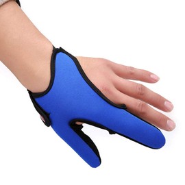 Millya UK Anti-Slip Fishing Gloves Quick Dry Fishing 2 Finger Protector Elastic Band Thumb Index Finger Stall Protector