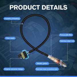 4pcs 250-24649 234-4815 Oxygen O2 Sensor Upstream and Downstream Compatible with Chevy Equinox 3.0L 3.6L, for GMC Acadia 3.0L Terrain 3.0L 3.6L, for Buick Allure 3.0L 3.6L Lacrosse 3.0L